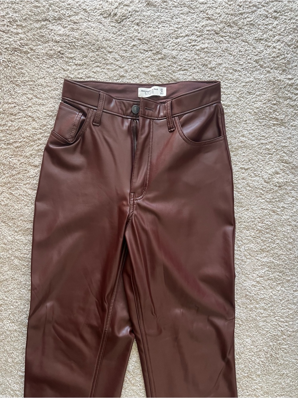 Abercrombie Curve Love Vegan Leather Pant